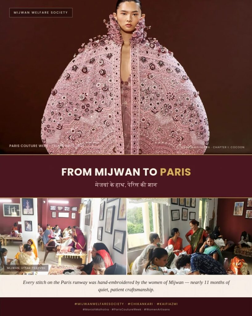A Moment of Pride: Mijwan's Chikankari Takes the Paris Stage